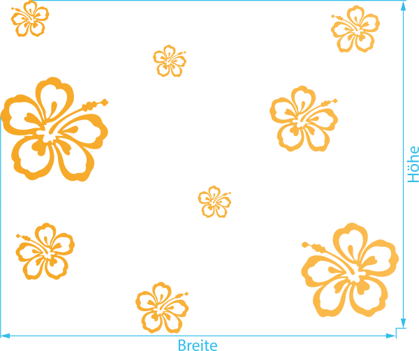 Fenstertattoo, Blumen