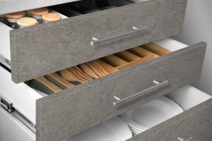 Zement, hellgrau, Klebefolie in Steinoptik