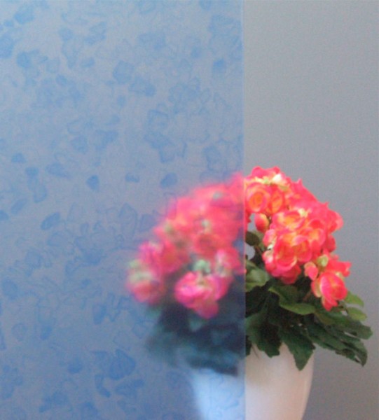 Adhäsionsfolie, blaues Design