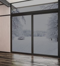 AMIO Verdunkelungsfolie für Fenster Super Dark Black 0,75x3m (5%)