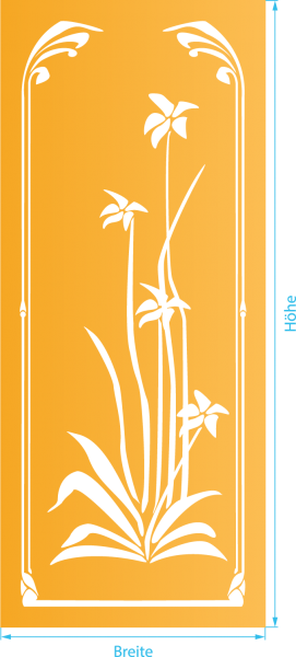 Glasdekor für Türen, Pflanzenwelt