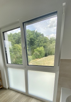 Fensterfolie Milchglas 90 x 200 cm, weiß-matt-23-4101