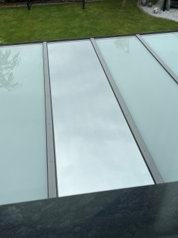 Sonnenschutzfolie, silber stark verspiegelt